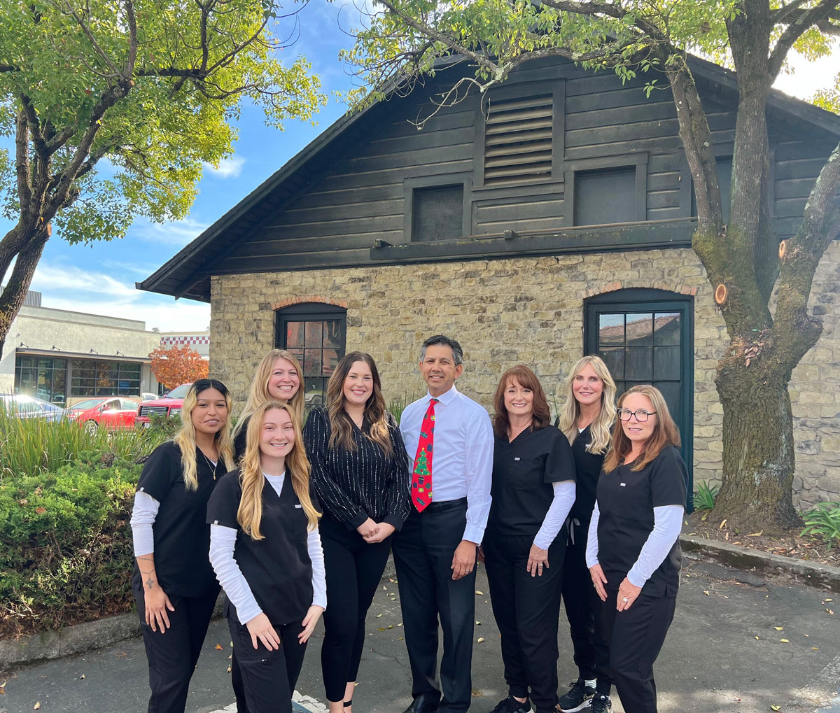 Dr. Woo with staff - Sebastopol Orthodontics